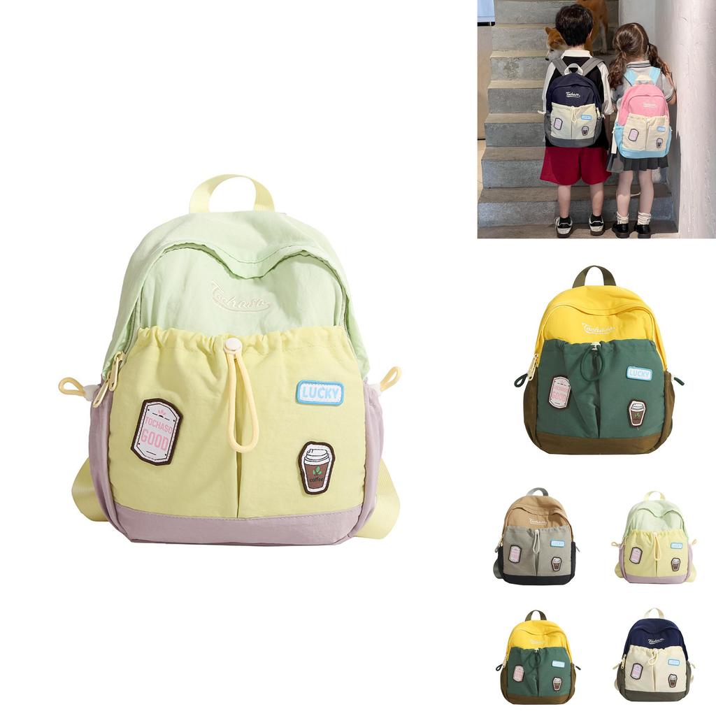Kids School Backpack For Toddlers With Nylon Material And Curved Shoulder Straps For Preschool And Daycare