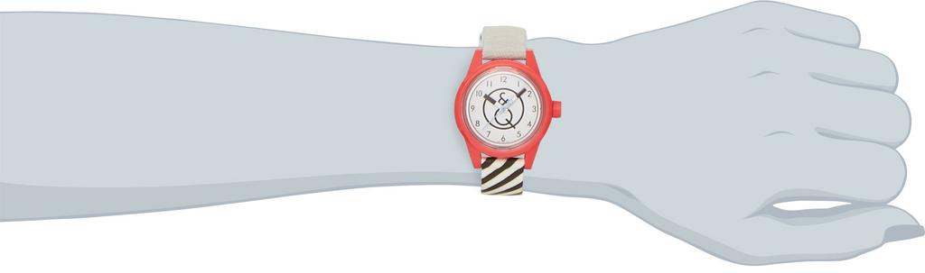 Citizen Analog Lächeln Solar Wasserdicht Polyurethan-Armband Weiß Q&Q RP01-002 Damenuhr,