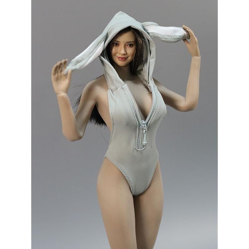 

[MKYOKO] 1/6 clothes sexy 1/6 clothes woman Cos Costume Night Cute Shop Bunny Girl Uniform Sexy Playful Backless Cosplay Costume Jumpsuit, COS bunny