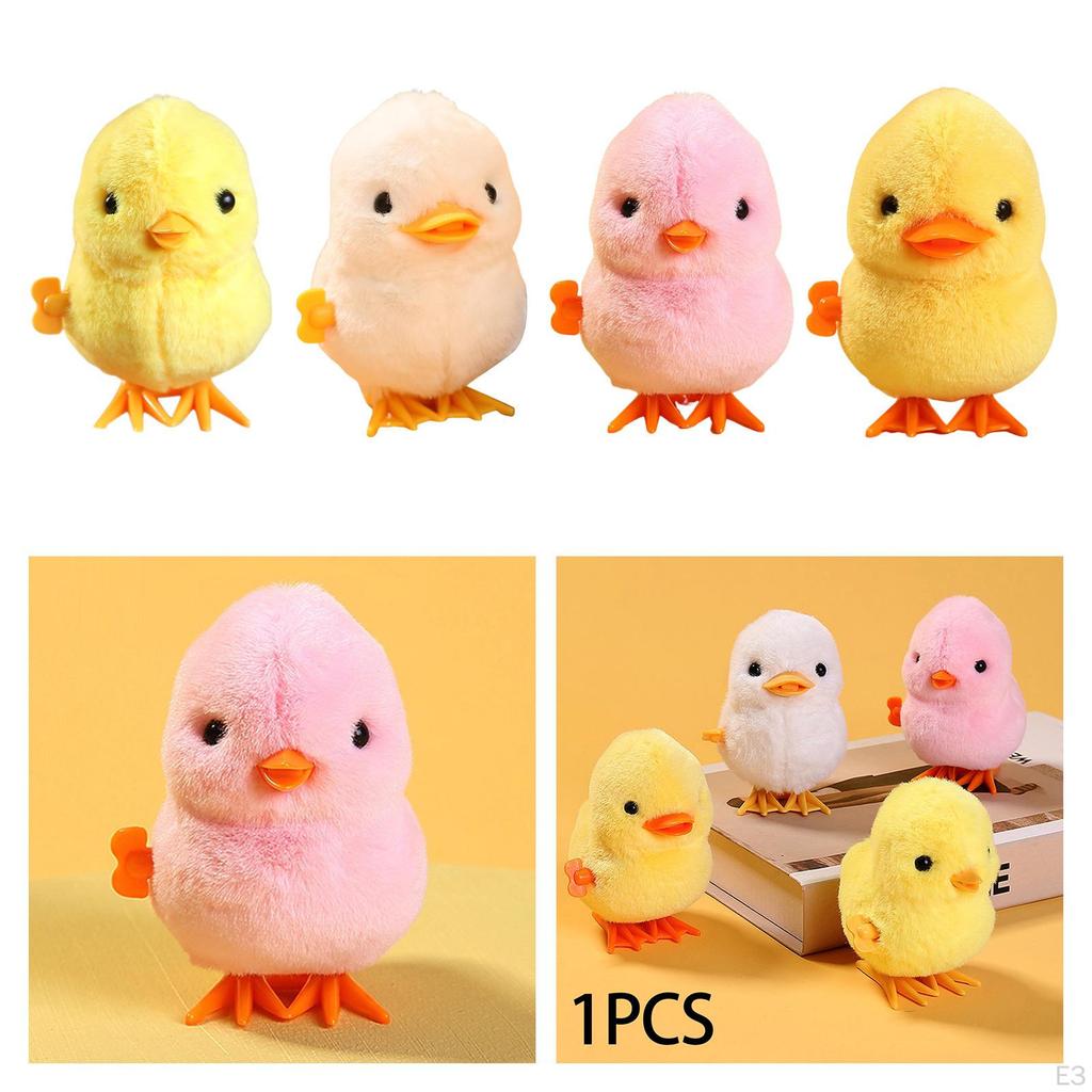 Plush Toy, Chick Toys, Realistic Stuffed Duck Jumping Cartoon Clockwork