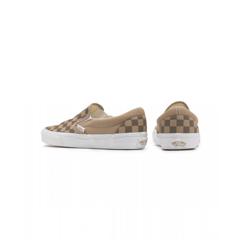 Vans Classic Slip On    Canvas Block  Brown Vn0a2z41dfm1
