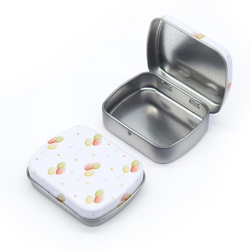 Mini Small Metal Box With Lid Hinged Flip Storage Tin Box Small Kit Case Jewelry Coin Portable Medicine box Candy Organizer