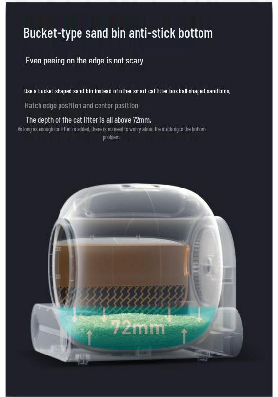 Smart Automatic Cat Litter Box with One-Key Cleaning, Extra Large Electric Cat Toilet