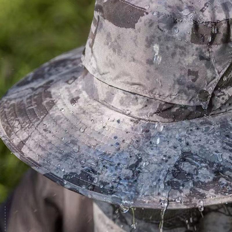 Men's Summer Outdoor Casual Sunhat Oversized Brim UV Protection Hat Outing Sports Fishing Hat