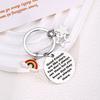 Unique Friendship Gift Stainless Steel Keychain With Star Design For Birthdays And Parties
