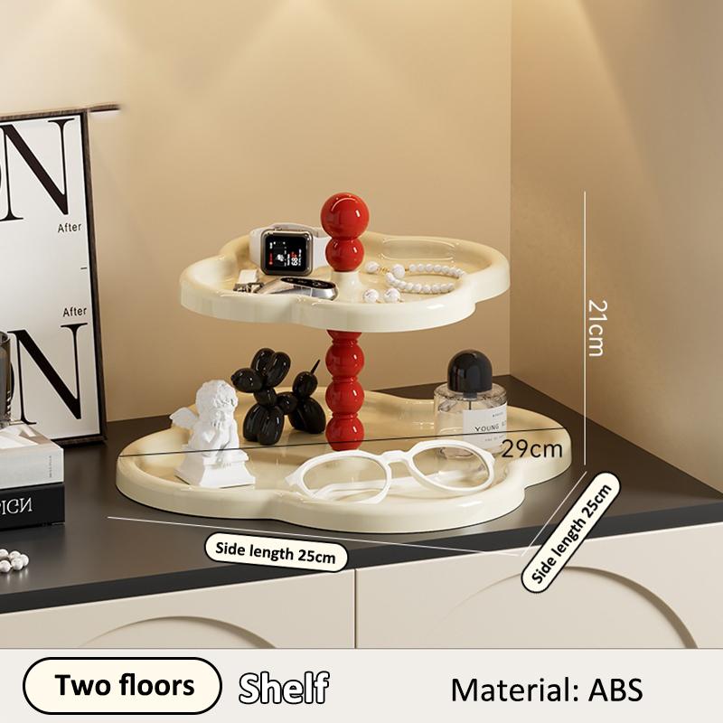 Multifunkční stolní úložný box Kosmetický organizér Polička Kreativní květiny Držák na klíče Domácí dekorace Zásobník na sladkosti a drobnosti