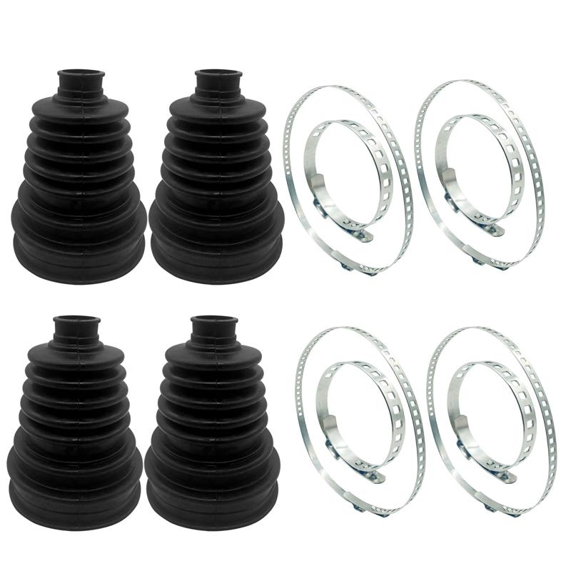 4 Set Silicone Constant Speed CV Boot Joint Dust Kit CV Joint Clamps Band High Quality Rubber CV Boot Anti-aging Wear Resistance Set B