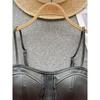 Leather Coat Tops Women's Fashion Ins Hot Camisole Women's Niche Style Chic Fancy Easiest for Match Sexy Short Top