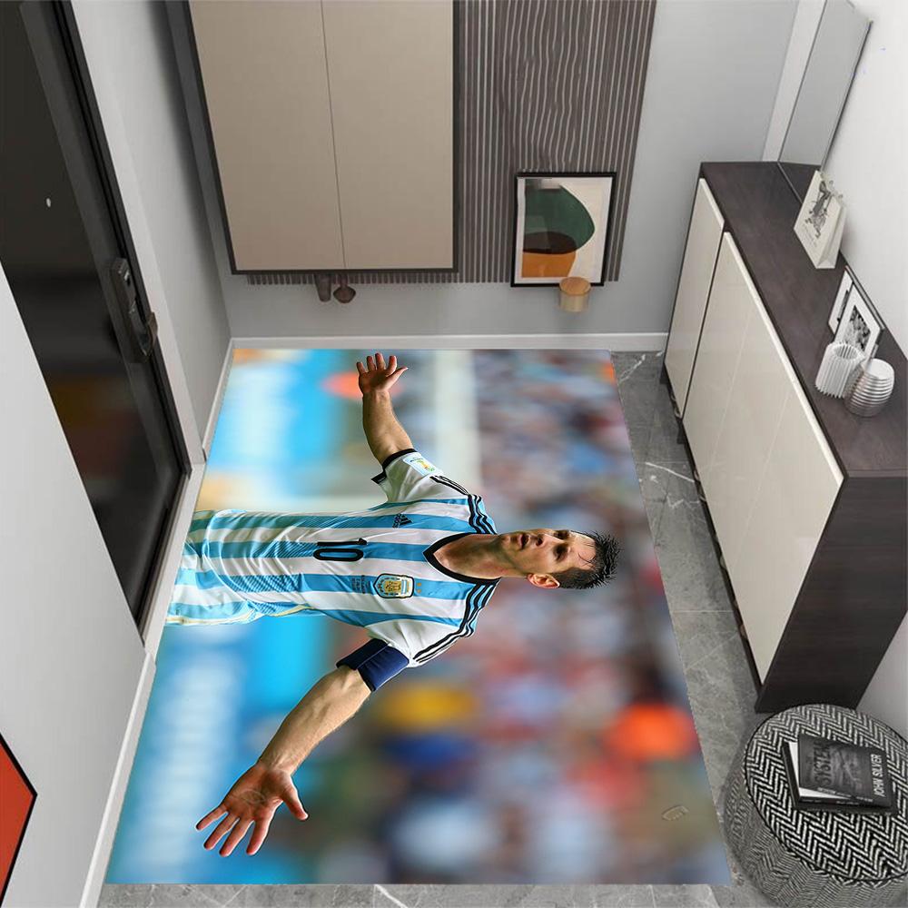Argentina's Messi Celebrates Floor Rug Office Rug Design for Bedrooms Dormitory Decorate Room Outdoor Anti-slip Rug Office Home Decor
