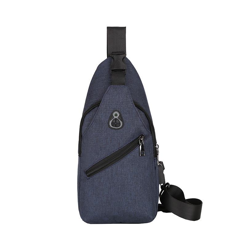 Breast bag men's new trendy backpack business casual multi-functional charging shoulder messenger bag