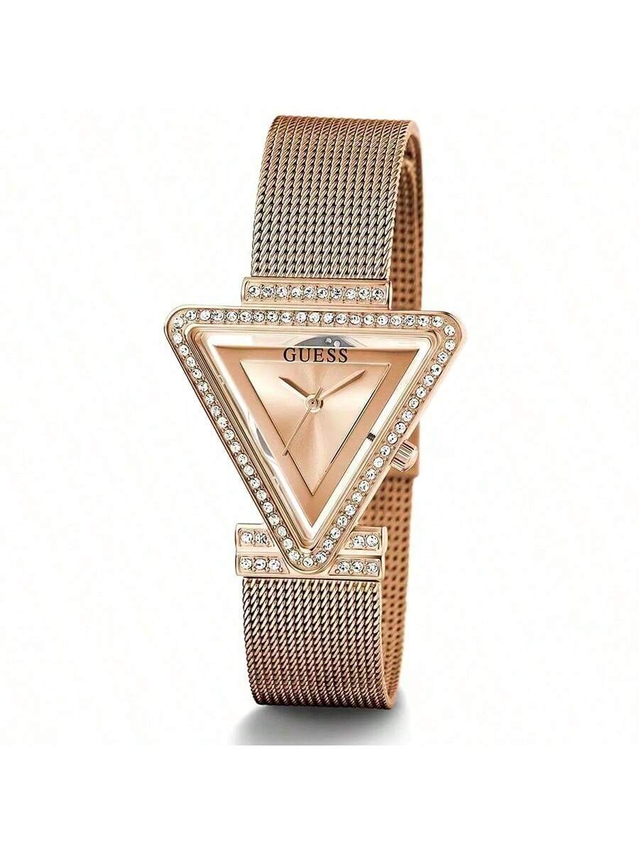 

Watch Fashion Trendy Unique Niche Casual Collection Triangular Dial Quartz Women s WatchGW0508L3 золотий