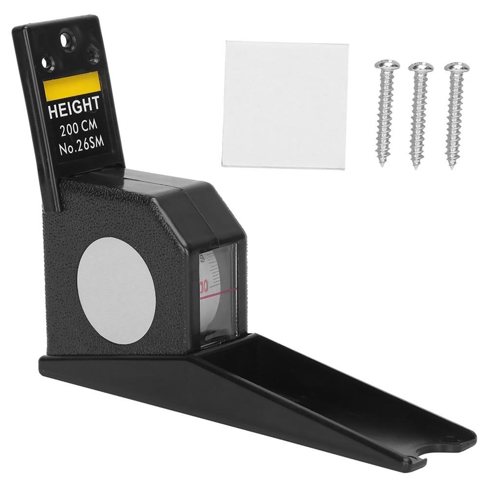 

Manual 2 Meters Height Meter Wall Mounted Metric Stature Meter Retractable White Growth Ruler for Home чёрный