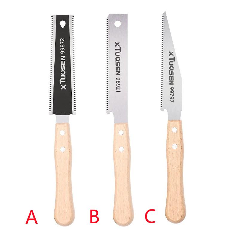 Hand Saw 6-inch Double-sided Saw Flexible Blade for Flush Cutting Household Woodworking Tools Fine Tooth Precision Flat Saws