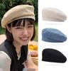 Solid Color Painter Cap Cotton Hat Fashionable Berets  Girls