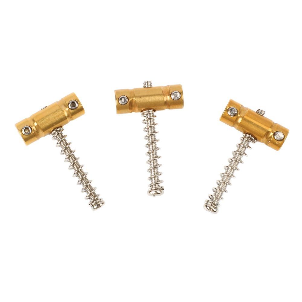 3PCS Brass Material Electric Guitar Saddles 10.8mm String Bridge Saddle Guitar Replacement Parts