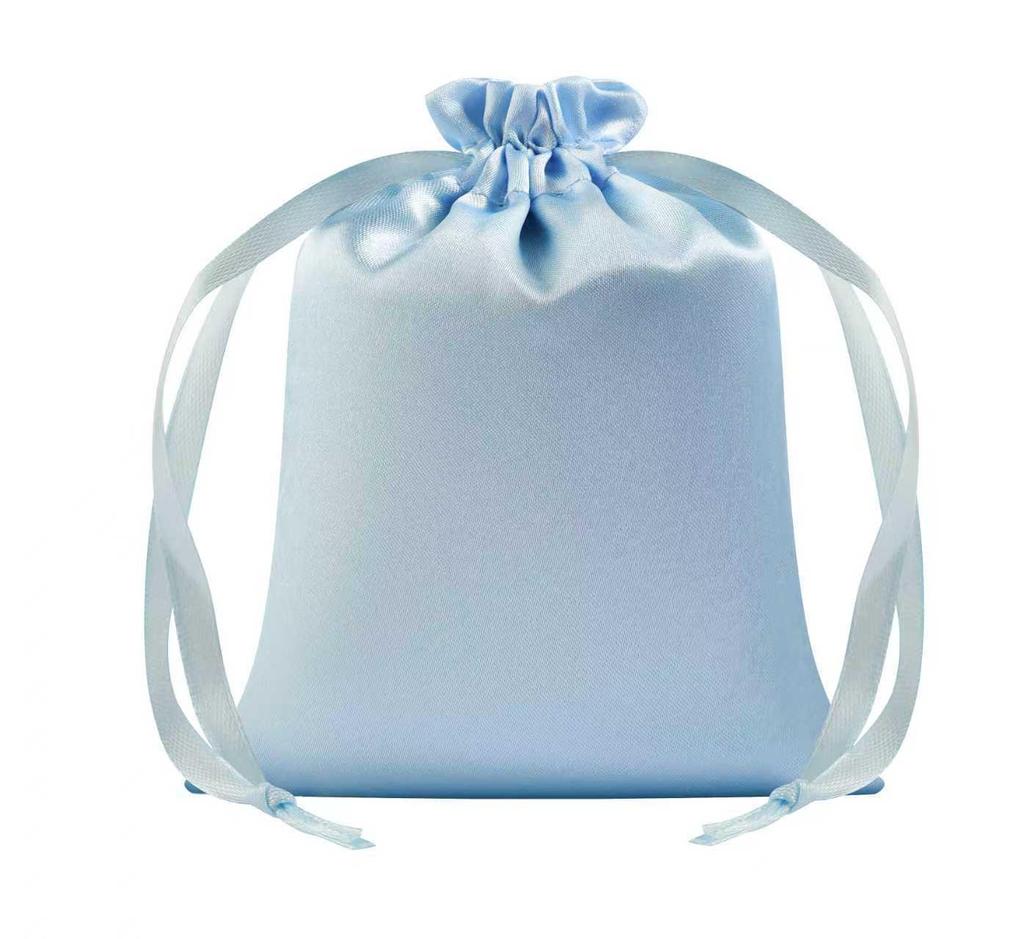Custom High-End Satin Drawstring Bag: Luxurious Imitation Silk Storage