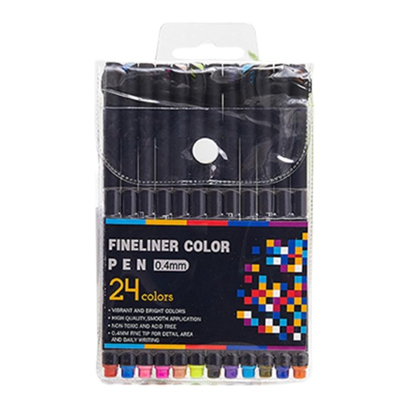 Multicolored Gel Pen Assorted Color Journaling Pen Colorful Drawing Pen 0.4MM Needle Tip for Writing Journaling Noting