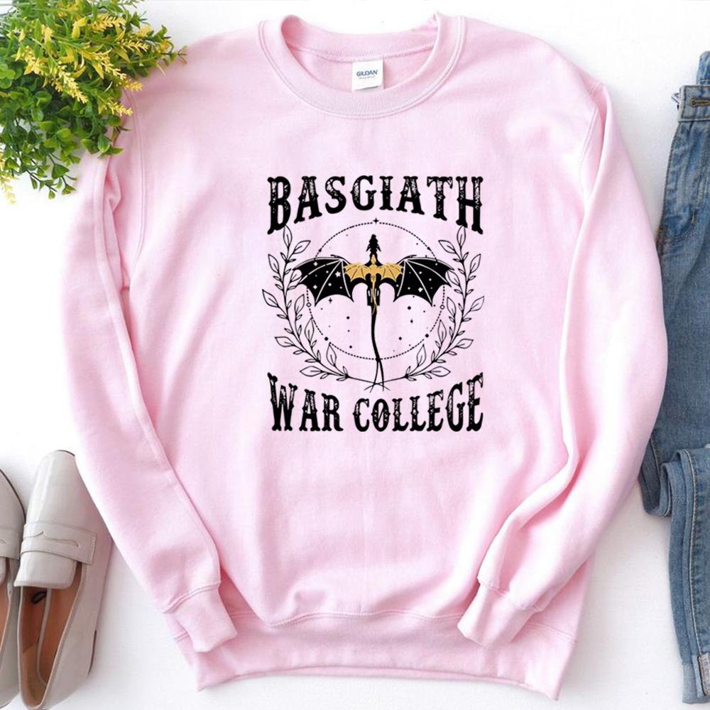 Sweat-shirt unisexe Quatrième aile Basgiath War College Rétro Dragon Rebecca Yoros Sweat à capuche Violet Sorrengail Le sweat-shirt Empyrean Crewneck