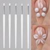 5Pcs DIY Manicure Silicone Nail Brush Small Head Polish Tip Silicone Nail Art Pen  Nail Art