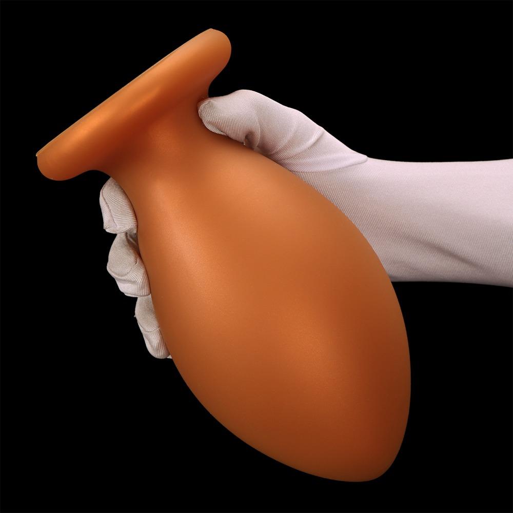 Extra Large Silicone Anal Plug Butt Plug for Men Women Wearable Anal Dilator Soft Sex Toys