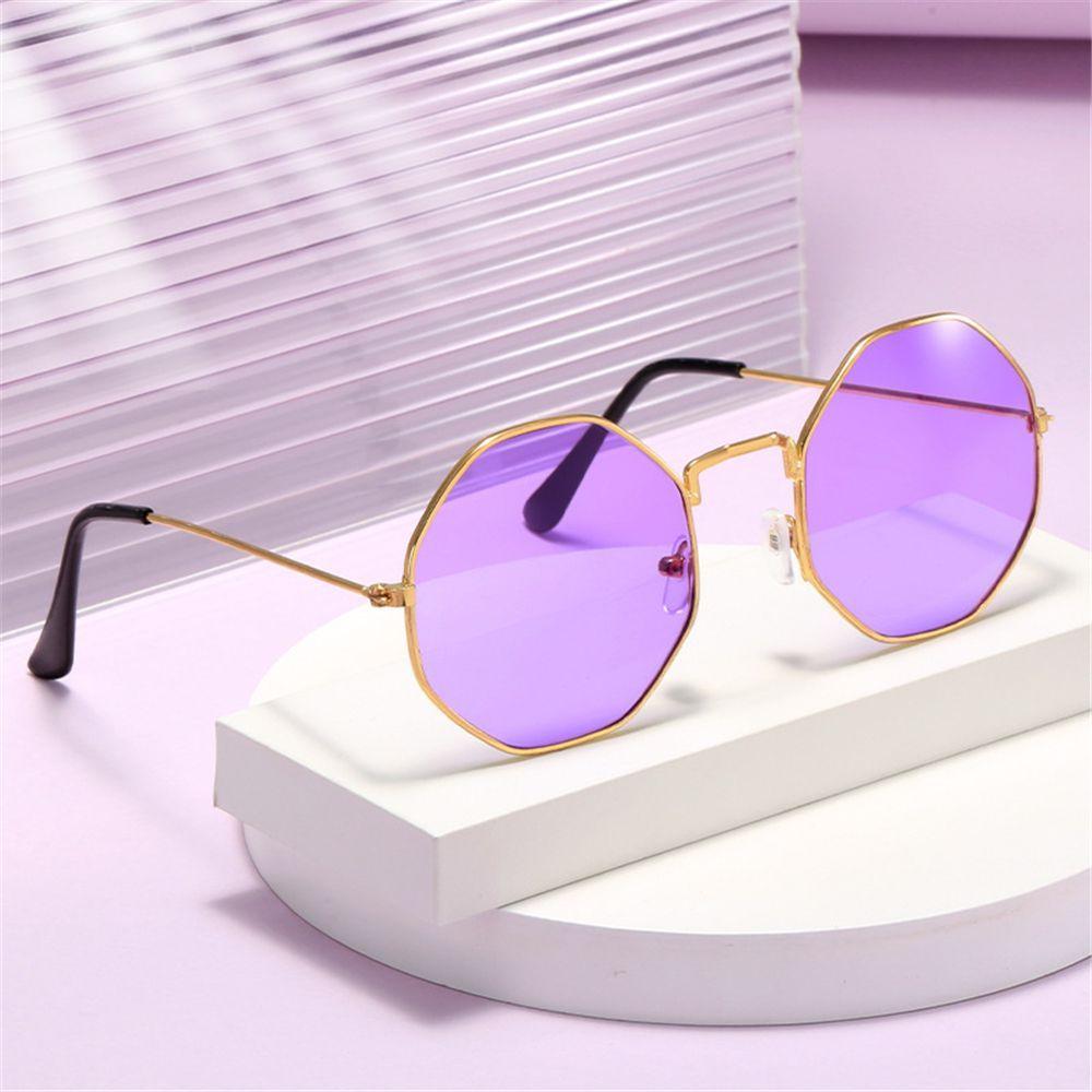 New Vintage Octagonal Sunglasses Ocean Lenses Sun Glasses Shades Women Men UV Protection Eyewear Summer Beach Glasses