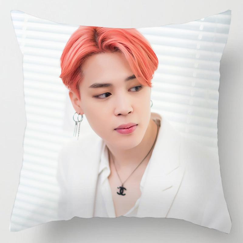 Cozy 45cm Kpop Bts Bangtan Boys Cushion Cover Decorative Soft Pillow Case For Home