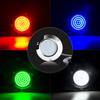 2PCS 90LED Round Chrome Marine LED Yacht Light Underwater Light Super Bright Stainless Pontoon Waterproof Boat Marine Lights
