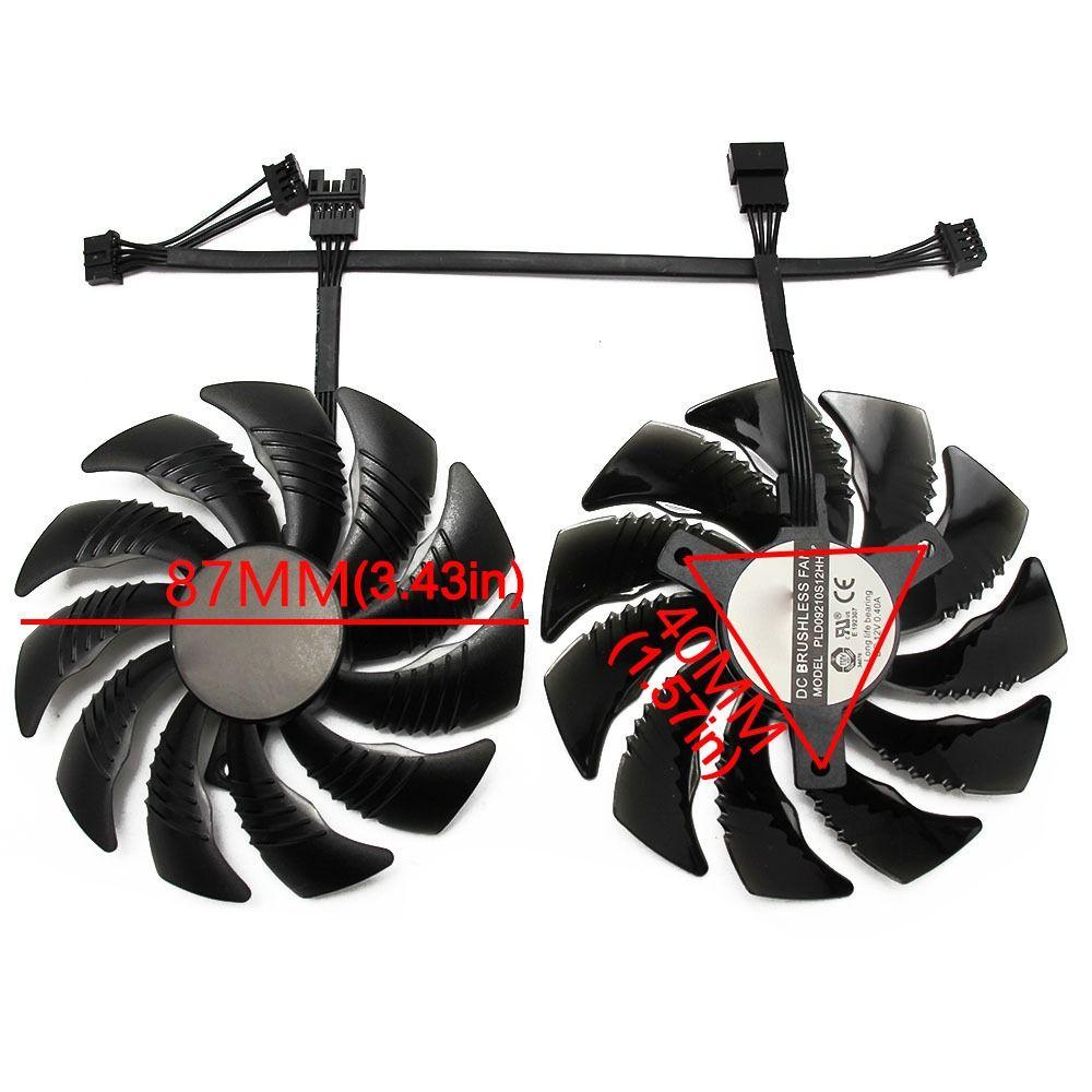 DC 12V Graphics Card Fans Cooling Fans for GIGABYTE RTX2060GTX1650 1660/1660Ti Computer Cooling