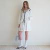 Elssibeui Banding Mini Skirt_Ivory