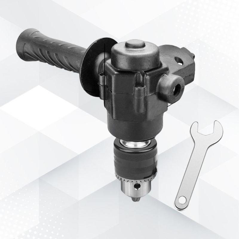 90 Degree Corner Drill Adapter with Metal Construction for Multiple Use in Furniture Assembly and Automotive Repair