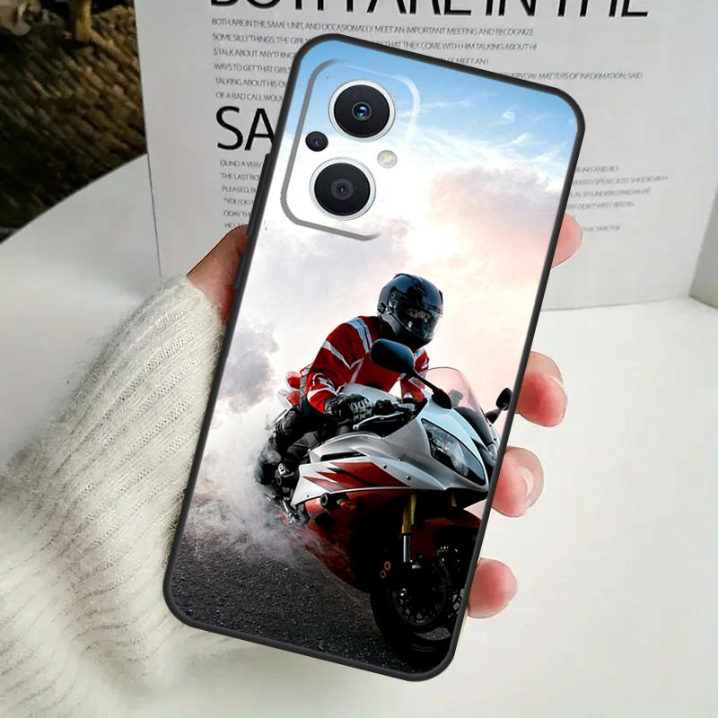 Moto Cross Motorcycle Sports Case For OPPO Reno 8T 4Z 5Z 8 10 11 Pro 4 5 6 7 Lite OPPO Find X6 Pro X3 X2 X5 Lite Cover