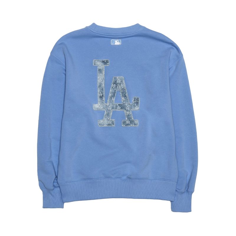 New MLB Los Angeles Dodgers Sweatshirt Unisex Sky Blue 3AMTM0851-07SBS