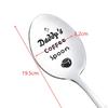 Engraved Stainless Steel Spoon Fathers Day Gifts for Dad Portable Coffee Tea Cooking Utensil