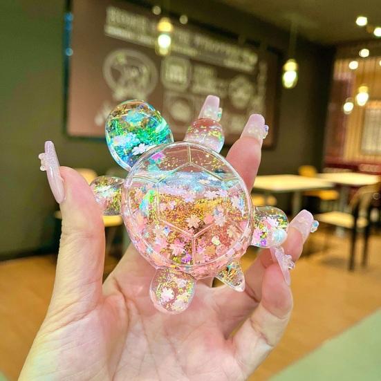 Turtle Ornament Lightweight Glow in Dark Shiny Turtle Figurine 30 Minutes After Light Exposure Glowing Statue Keychains Home Decor