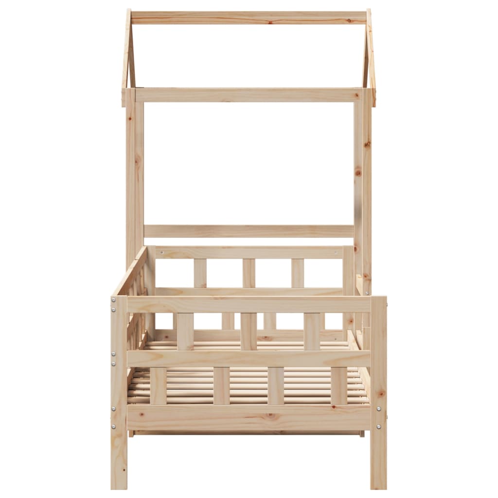 vidaXL Daybed with Canopy 80 x 200 cm Solid Pine Wood