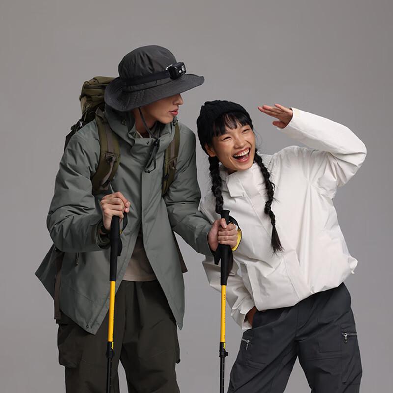 MOBIGARDEN 3-in-1 Outdoor Fleece Lined Windbreaker for Men and Women