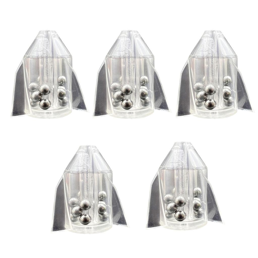 5 Pack Multifunctional Fishing Attractor for Fishing Outdoor Fishing Line Rattles Fishing Attractor with Ringing Beads