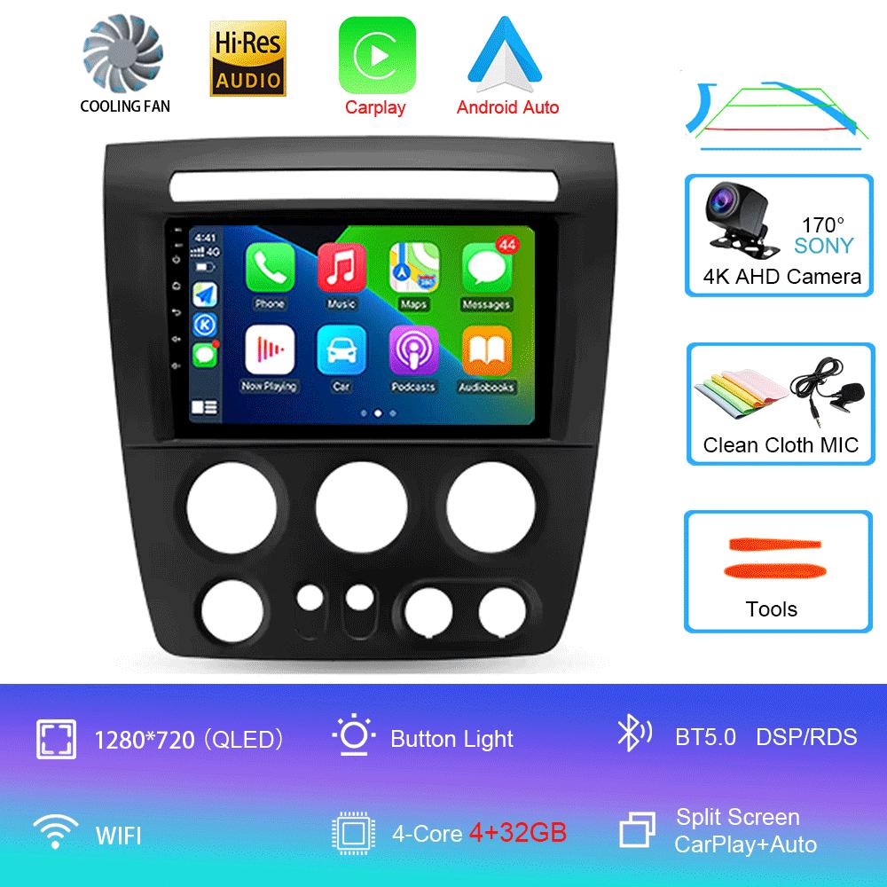 For Hummer H3 1 2005 2006 2007 - 2010 Car Radio Android14 Navigation GPS Multimedia Video Player Stereo Wireless Carplay Auto 4G