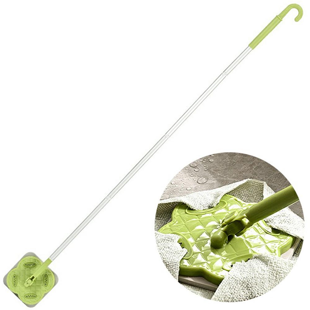 

4 Sections Pole Household Disposable Face Towel Mop Dust Removal Floor Cleaner B