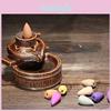Classic Ceramic Glaze Buddhist Incense Burner With Smoke Backflow Cone Censer