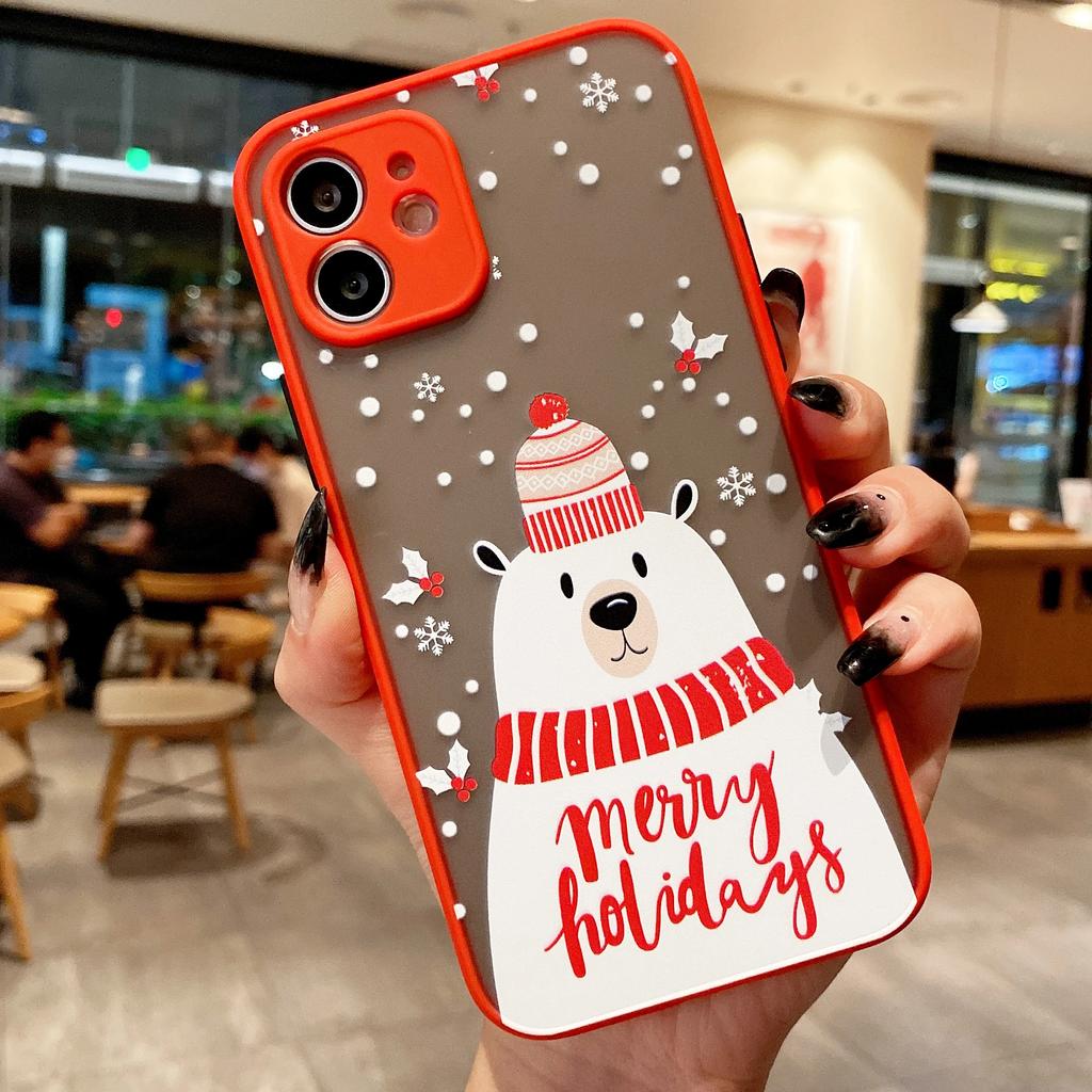 Merry Christmas New Year Phone Case For iPhone 16 15 14 13 12 11 Pro Max Mini X XS 7 8 Plus SE Shockproof Hard Cover Fundas