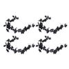 4pcs Fall Maple Leaf Garland Hanging Black Fall Leaves Vine Artificial Autumn Garland Decor for Home Party