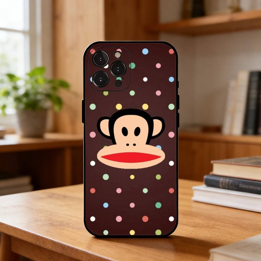 CUTE T-pauls-frank-s Fashion Phone Case For iPhone17,16,15,14,13,12Plus,Pro Max,XS,5G Soft Silicone Black Cover