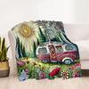 Camper Life Adventure Blankets Are Suitable for Living Rooms,making Them an Ideal Choice for Outdoor Travel and Gifts.