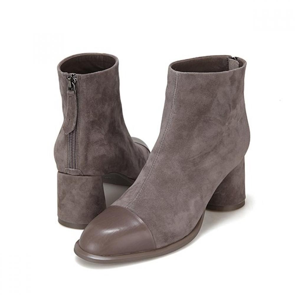 Barbara Leather Suede Color Block 6.5cm Ankle Boots Bbg865gy