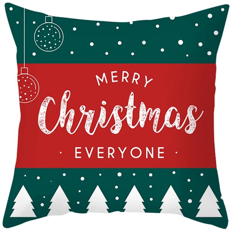 Christmas Themed Pillowcases Car Accessories Office Santa Claus Living Room Sofa Home Pillowcases
