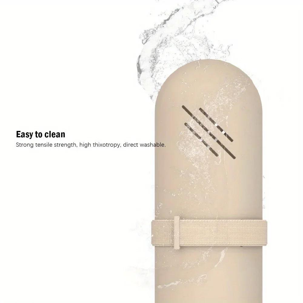 Portable Breathable Silicone Makeup Brush Holder - Breathable and Waterproof Makeup Brush Case for Women and Girls