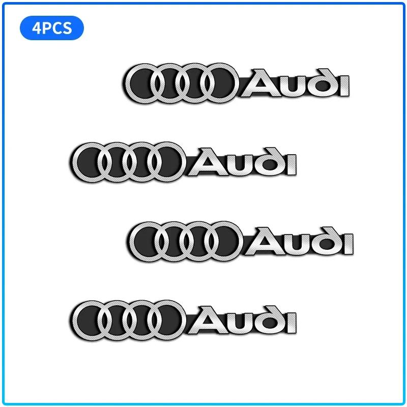 2026 Hot Car qaz1o Decorate 3D Aluminum Badge Emblem 3D Sticker For qaz1 A4 A3 A5 A6 A7 A8 Q3 Q5 Q7 Q8 B5 B6 B7 B8 B9 Q7 8P 8V 8L