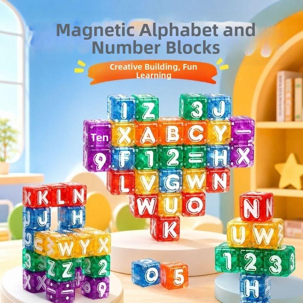 Letters and Numbers Magnetic Building Blocks Interactive Letter Number Blocks Classroom