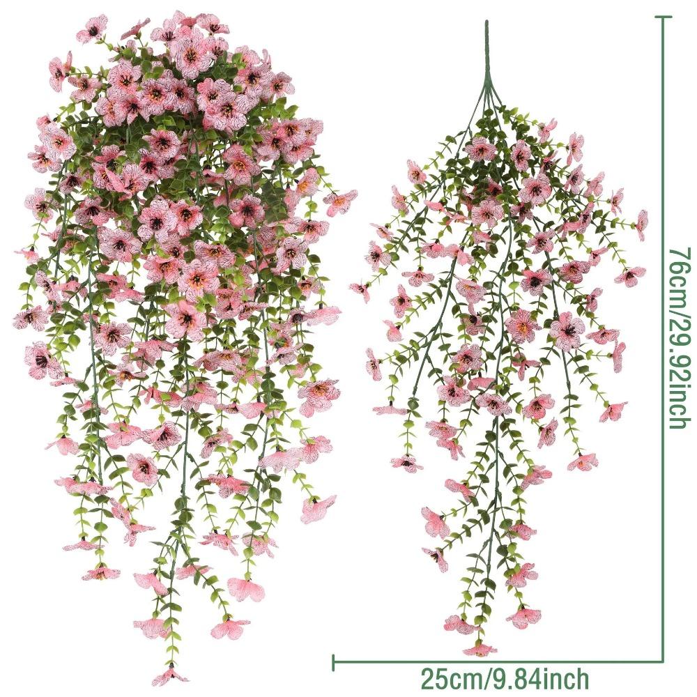 

1 шт. Искусственные подвесные цветы растения для уличного весенне-летнего украшения искусственная шелковая ромашка устойчивая к УФ-излучению домашний декор для двора цветок розовый